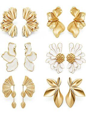 Chic Irregular Gold Statement Earrings for Women | Trendy Fashion Jewelry